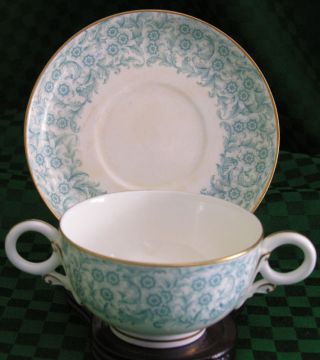 Tea Cup & Saucer Royal Worcester Vintage China photo