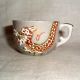 60y Occupied Japan Colorful Moriage Gray Dragon Ware Demi Cup+saucer No Damage Cups & Saucers photo 2