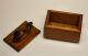 Mallard Duck Figural Lid Artist Signed Hand Carved Wooden Trinket Box Boxes photo 1