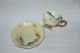 2 Antique Shafford Tea Cup Applied Dragon Hand Painted Japan Yellow & Green Cups & Saucers photo 3