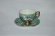 2 Antique Shafford Tea Cup Applied Dragon Hand Painted Japan Yellow & Green Cups & Saucers photo 4