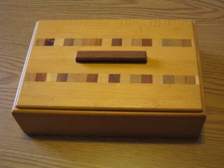 Vintage Hand Crafted Wood Box By Southern Montag Brothers Inc photo