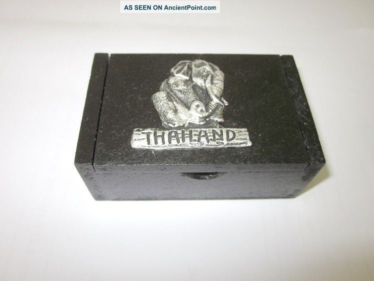 Small Box Wooden Model Elephant Of Thailand Boxes photo