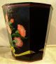 Toleware Tin Hand Painted Plant Container Toleware photo 1