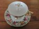 Royal Sealy China Colorful Pansie Cup & Saucer W/gold Guc Cups & Saucers photo 3