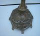 Antique Art Nouveau Rare Cast Iron Floor Lamp Exquisite Rare Finial Lamps photo 4