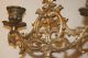 Antique French Victorian Floral 3 Arm Candelabra Stunning Metalware photo 3