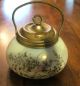 Antique Wave Crest Covered Sugar Jar C.  F Monroe C.  1892 Victorian Era Scene Creamers & Sugar Bowls photo 3