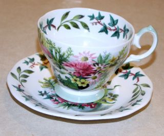 Signed Fedden,  Queen Anne Royal Academy Tea Cup & Saucer Set photo