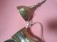 Vintage Brass Teapot / Pitcher Many Markings On Bottom Very Good Condition Metalware photo 6