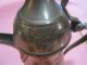 Vintage Brass Teapot / Pitcher Many Markings On Bottom Very Good Condition Metalware photo 8