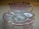 Amethyst To Clear Decorated Cup & Saucer Cups & Saucers photo 1