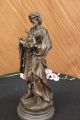 Real Bronze Metal Statue On Marble Holy Joseph God Baby Jesus Sculpture Biblical Metalware photo 11