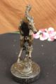 Bronze Marble Statue Western Art Cowboy Horse Rodeo Statue Figure Sculpture Art Metalware photo 11