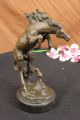 Bronze Marble Statue Western Art Cowboy Horse Rodeo Statue Figure Sculpture Art Metalware photo 3