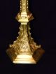 French Religious Gothic Candle Holder Crown Top.  19th.  Century Metalware photo 10