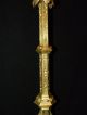 French Religious Gothic Candle Holder Crown Top.  19th.  Century Metalware photo 6