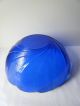 Royal Blue Glass Bowl With Scalloped Rim Bowls photo 2