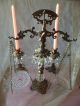 Balance Scale With Candlesticks Crystals. . . .  Very Good Condition. . . . Metalware photo 1
