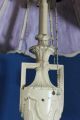Huge Antique 10 - Panel Bradley & Hubbard Slag Glass Table Lamp Nr Lamps photo 5
