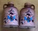 Vintage Ceramic Hunter & Dog Salt Pepper Shakers Jugs Crocks Hand Painted Relief Salt & Pepper Shakers photo 6