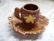Vintage Hand Decorated Shafford Rd 1950/1958 Mini Squirrel & Leaf Tea Cup Saucer Cups & Saucers photo 2