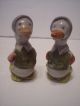 Vintage 1930s - 40s Duck Figurine Salt & Pepper Shaker Hand Painted Japan Salt & Pepper Shakers photo 5