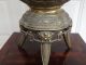 19thc Chinese Bronze Large Footed Vase Dragons Lions Foo Dogs Detail Metalware photo 3