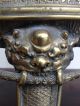 19thc Chinese Bronze Large Footed Vase Dragons Lions Foo Dogs Detail Metalware photo 4