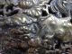 19thc Chinese Bronze Large Footed Vase Dragons Lions Foo Dogs Detail Metalware photo 5