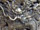 19thc Chinese Bronze Large Footed Vase Dragons Lions Foo Dogs Detail Metalware photo 6