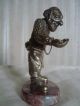 Bronze Silver - Plate Jew,  Hebrew (rabbi) Sculpture Metalware photo 2