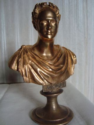 Antique Bronze (gilding) Sculpture Of Russian Czar (king) photo