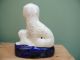 Mid 19thc Staffordshire Group Figure Of Poodle & Pups Figurines photo 3