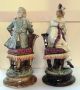 Antique Perfection - 1800 ' S High Society Couple In Porcelain - Austria Figurines photo 1
