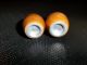 Wooden Salt & Pepper Shakers Barrel Excellent Estate Miniature 1 1/4 
