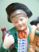 19thc Staffordshire Figure Of The Night Watchman & Drunk Figurines photo 1