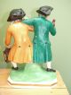 19thc Staffordshire Figure Of The Night Watchman & Drunk Figurines photo 4