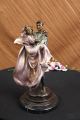 Limited Edition Groom & Bride Romance Wedding Bronze Sculpture Nr Metalware photo 3