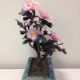 Chinese Cloisonne Rose Quartz Flowers Tree (hand Carved) Metalware photo 2