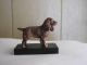 Antique Cast Iron Dog - Spaniel? Handpainted Mounted On Black Base Gc Hubley? Metalware photo 9