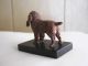 Antique Cast Iron Dog - Spaniel? Handpainted Mounted On Black Base Gc Hubley? Metalware photo 4