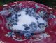 19th C Ironstone Worcester Porcelain Polychrome Flow Blue Antique Compote Bowl Plates & Chargers photo 4