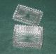 Vintage Heisey Glass Cigarette Box/trinket Box W/lid - Mint - Ridgeleigh Pattern Other photo 3