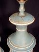 Pair Classical Blue And White Tole Lamps Lamps photo 6