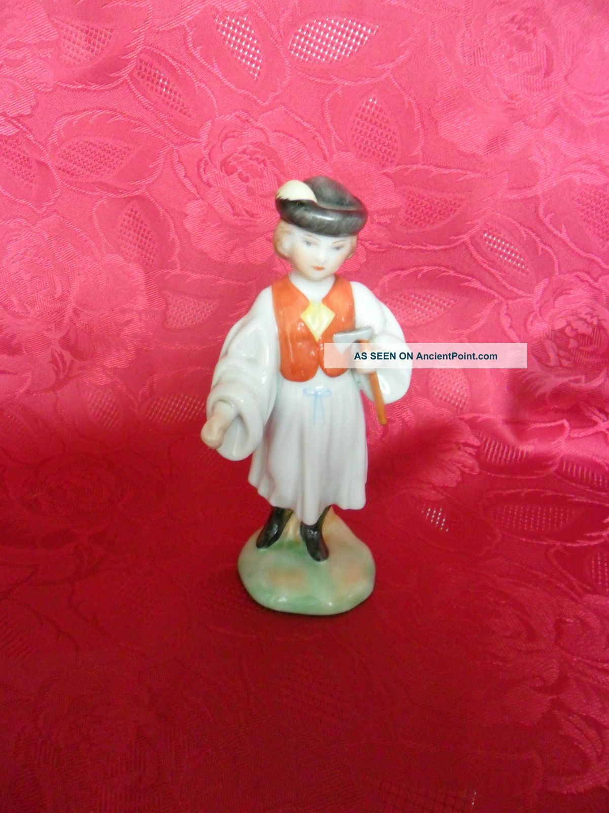 Herend Peasant With Axe In Hungarian Folklore Dress Figurine Porcelain Figurines photo