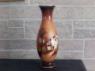 Antique 1903 Hand - Painted In Portugal Vase photo