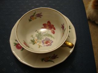 Antique France Limoges Porcelain Cup & Soucer photo