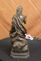 Signed Valli Jesus Christ On Rock Bronze Sculpture Statue Figure Art Nr Metalware photo 10