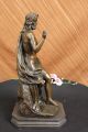 Signed Valli Jesus Christ On Rock Bronze Sculpture Statue Figure Art Nr Metalware photo 11